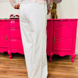 Straight Leg Magic Pants - White