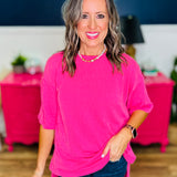 Short Sleeve Top - Hot Pink - LAST ONES FINAL SALE