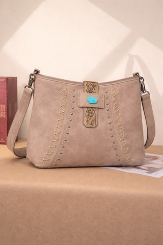 Montana West Turquoise Accent Western Shoulder Bag