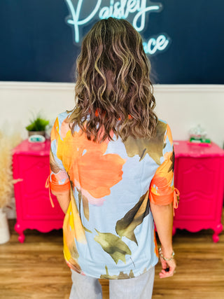 Marina Sunset Floral Top
