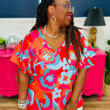 Electric Petal Top - FINAL SALE