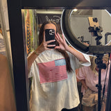 American Flag Patch Washed Top PREORDER