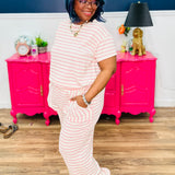 Comfy Cozy Chic Set - Cream/Pink* FINAL SALE *