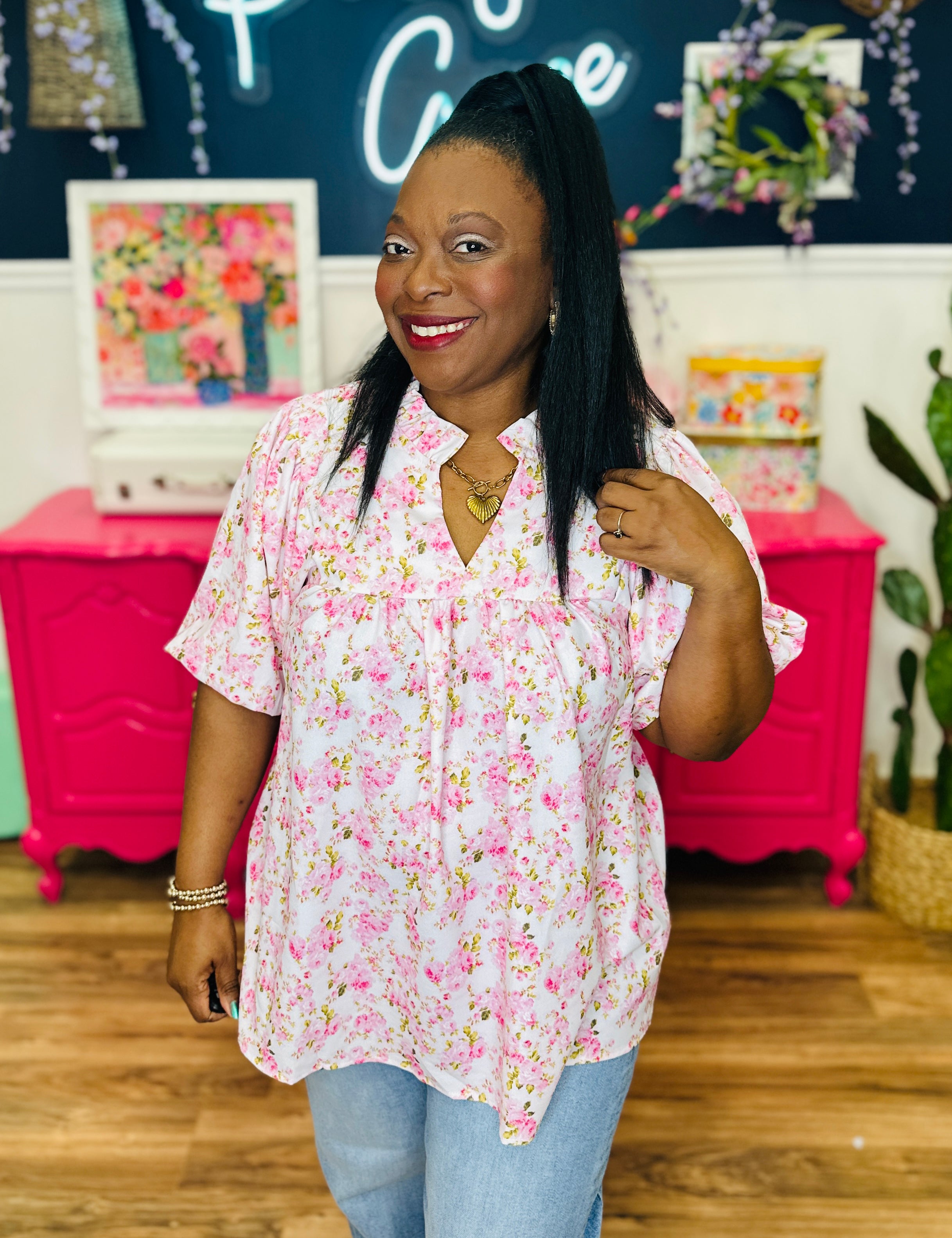 Petal Charm Top