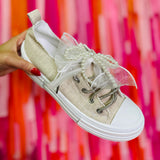 Aman Pearls Sneakers - Natural