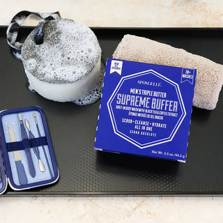 DB -  Spongelle 20+ Men’s Supreme Buffer With Black Scrubber