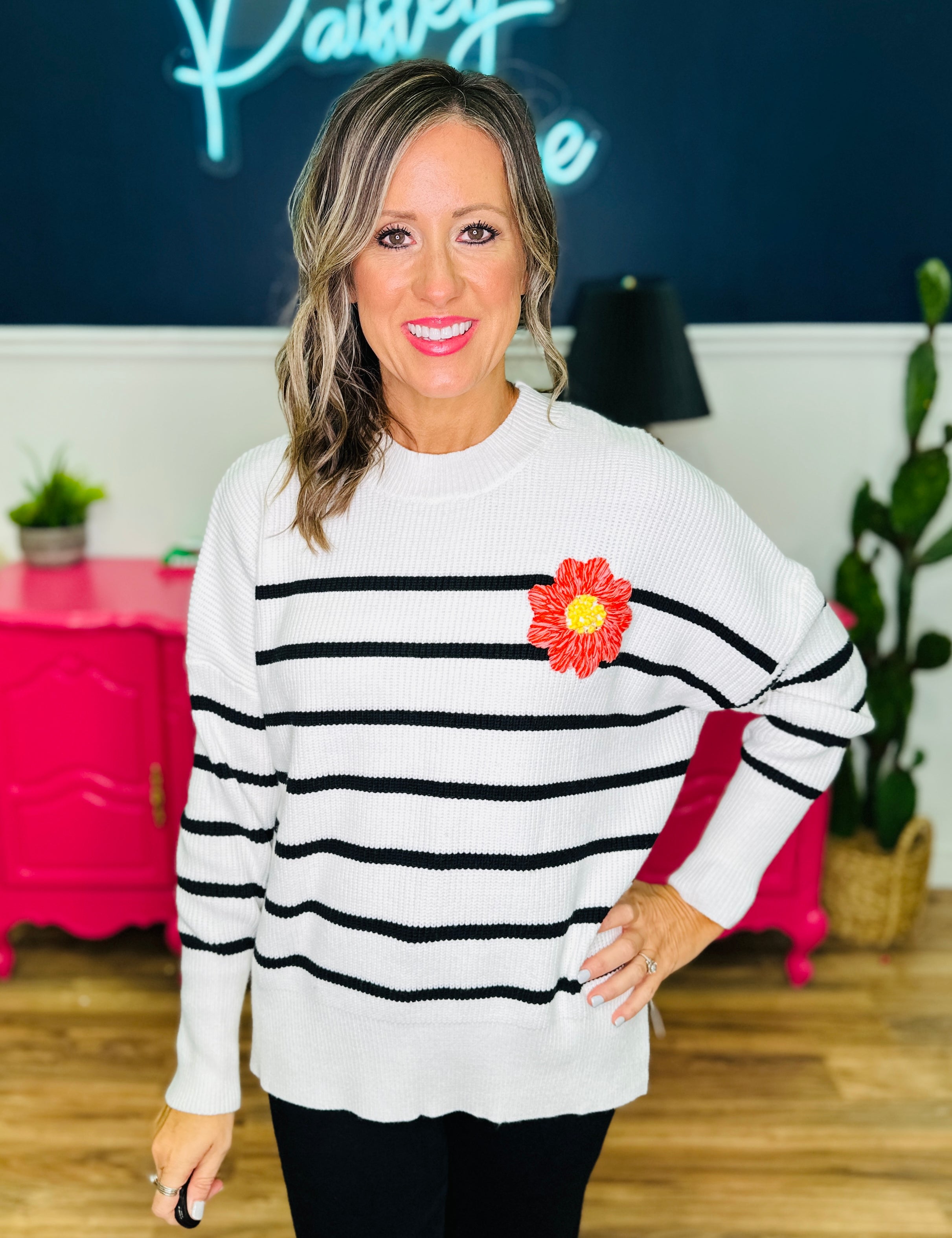 Knitted Bloom Sweater - LAST ONES FINAL SALE