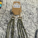 Sandra Ling Camo Tassel Earrings - CIJ 40