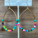 Lydia Beaded Teardrop Earrings
