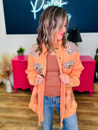 POL Long Sleeve Roomy Fit Shacket