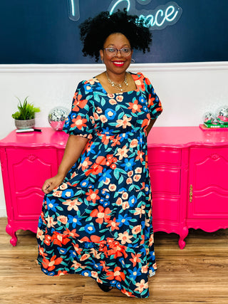 Bloom With The Tide Maxi Dress