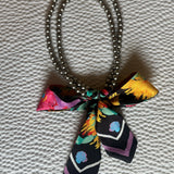 Necklace with Twilly - 4 Colors