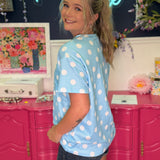 Spotted In Blue Top