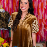 Velvet Vibes Top - Bronze