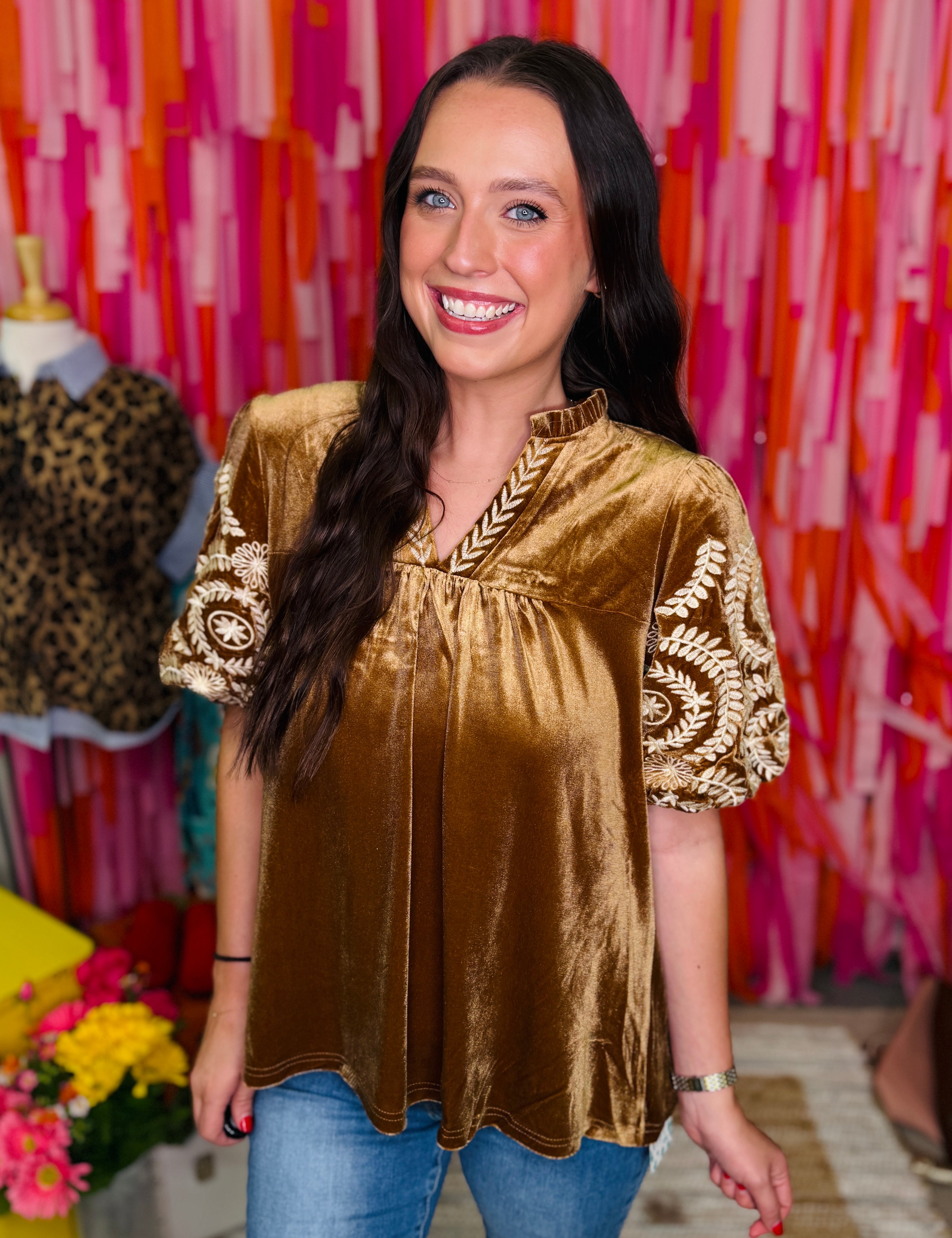 Velvet Vibes Top - Bronze