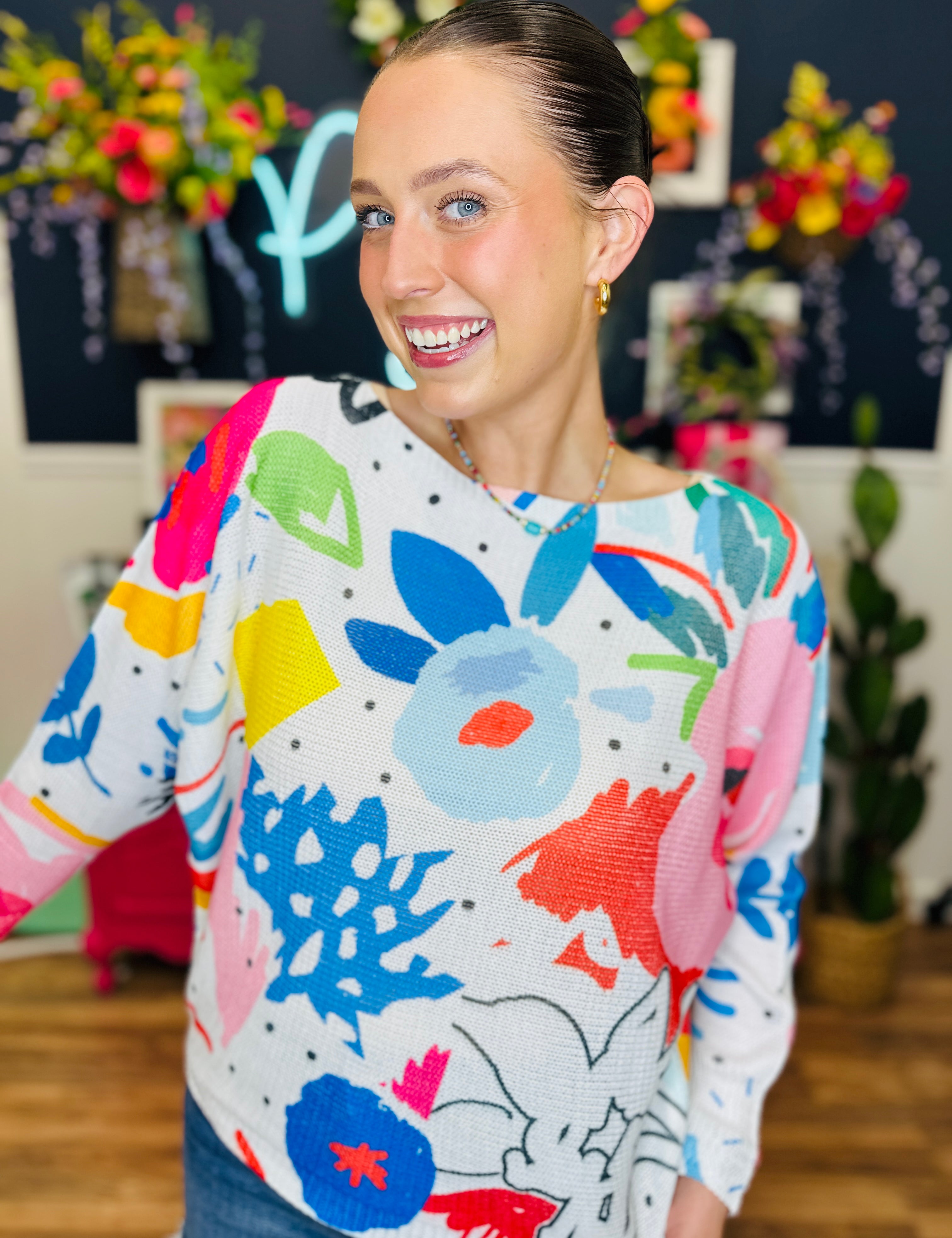 Painted In Petals Top