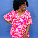 Abstract Garden Top* FINAL SALE *