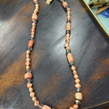 Peach Crystal Necklace - PREORDER