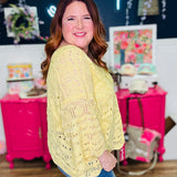 Sweet Spot V-Neck Sweater - Dandelion