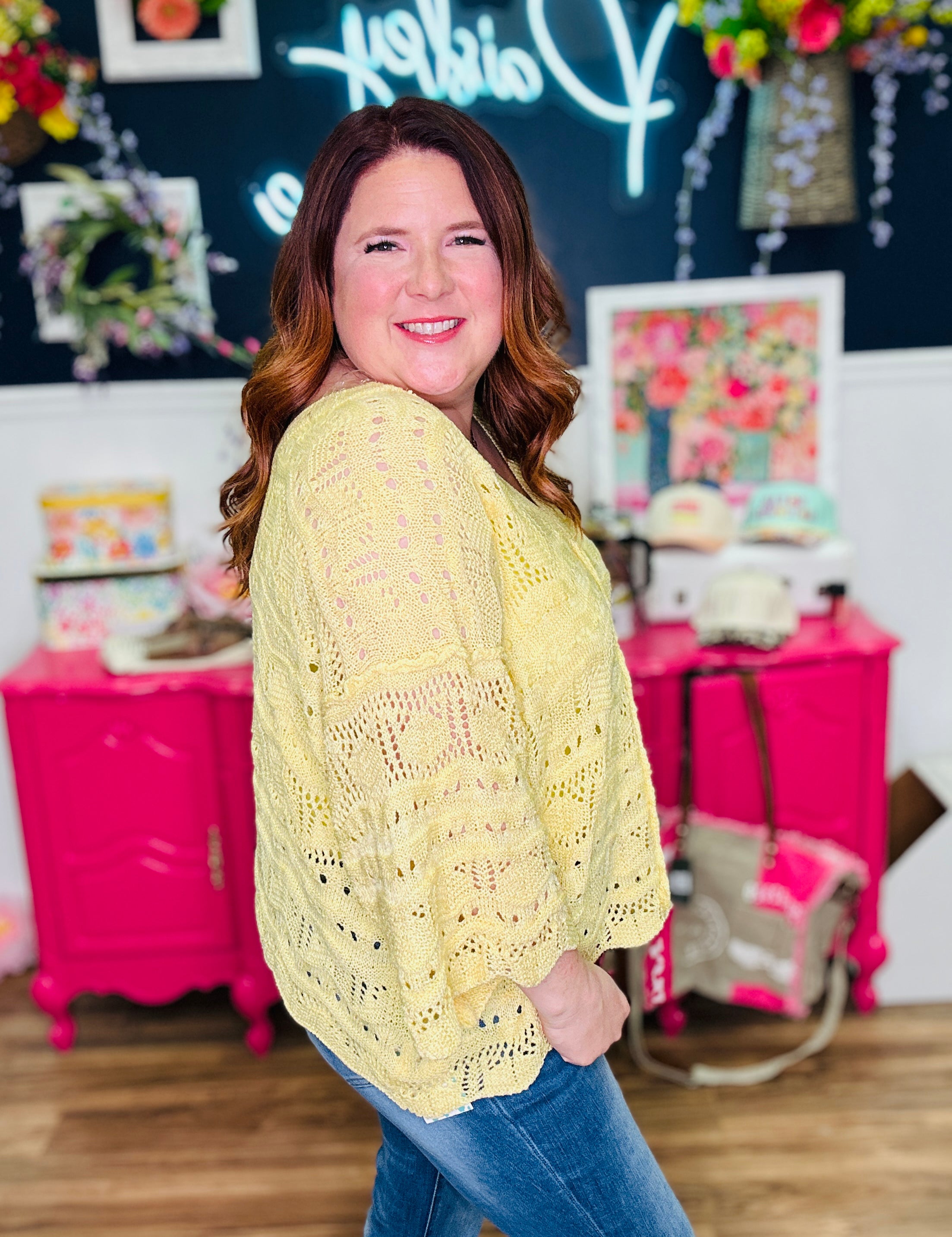 Sweet Spot V-Neck Sweater - Dandelion