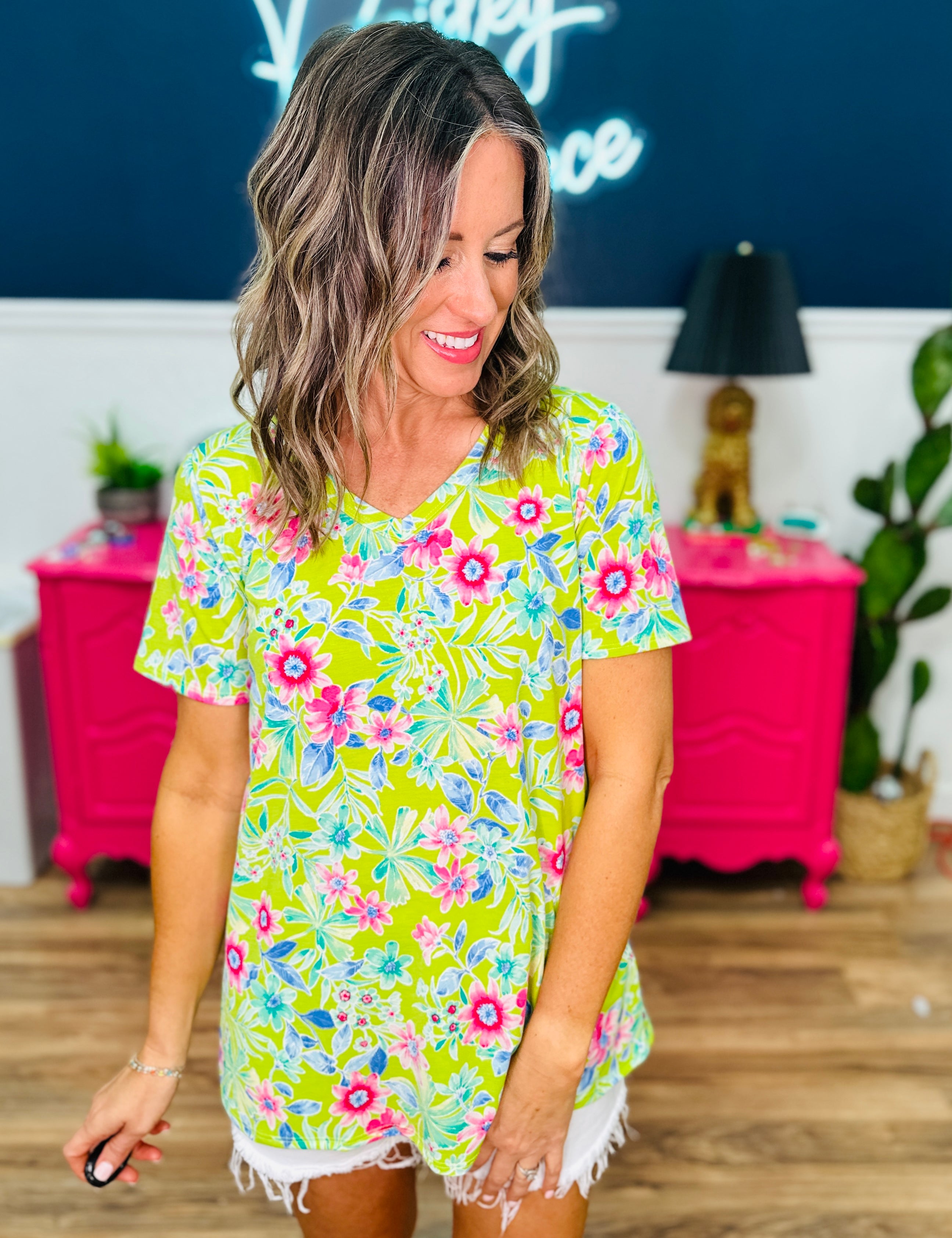 Paradise Vibes Top - Lime* LAST ONES FINAL SALE *