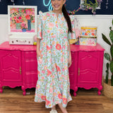 Spring Water Maxi Dress