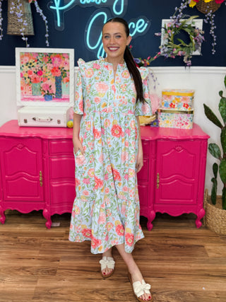 Spring Water Maxi Dress