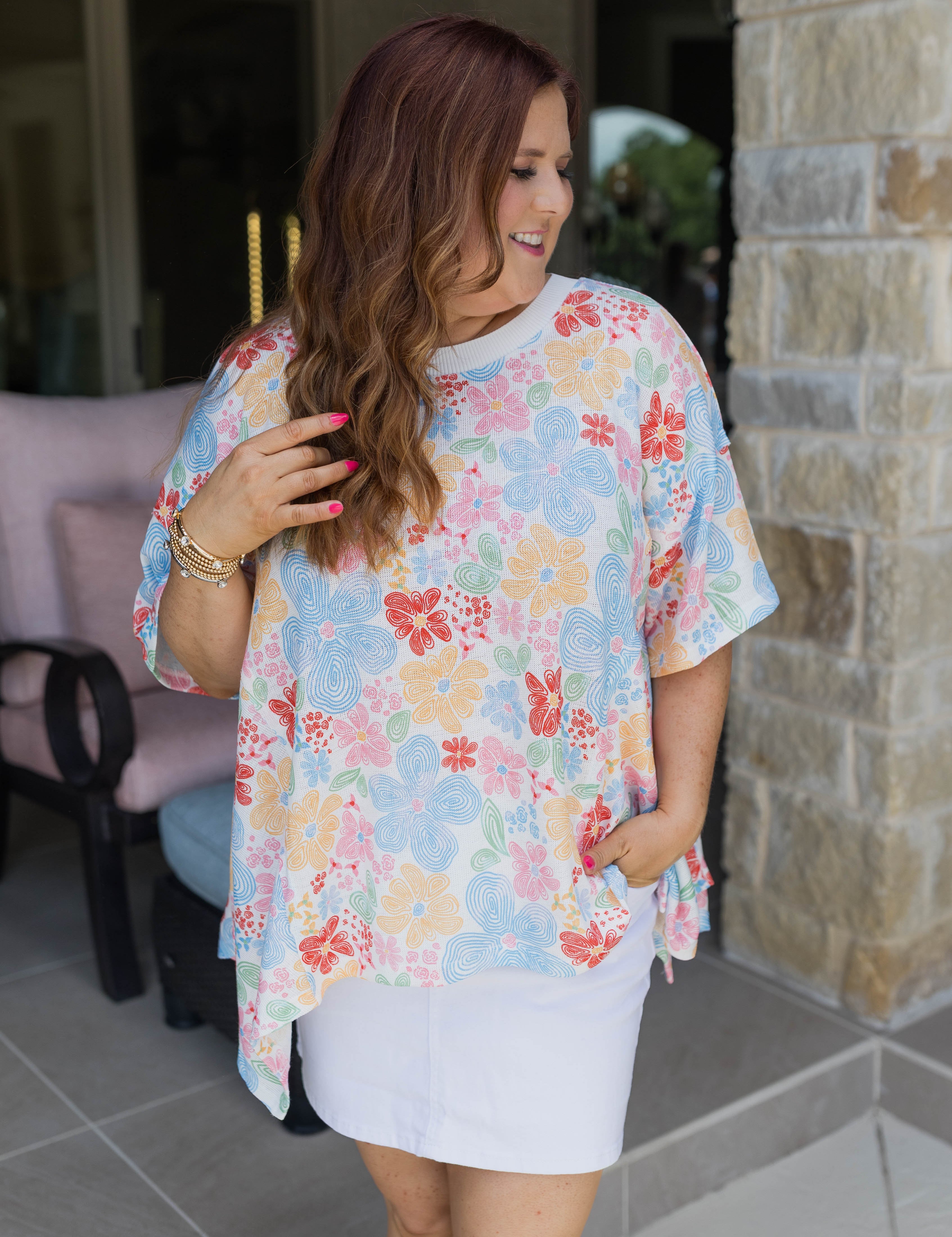 Playing In My Garden Top - LAST ONES FINAL SALE