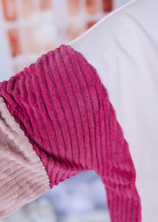 Sequin Nutcracker Contrast Sleeve Top