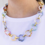 Hollie Rainbow Link Necklace