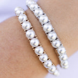 Lauren Round Pearl Stretch Bracelet - 2 Styles