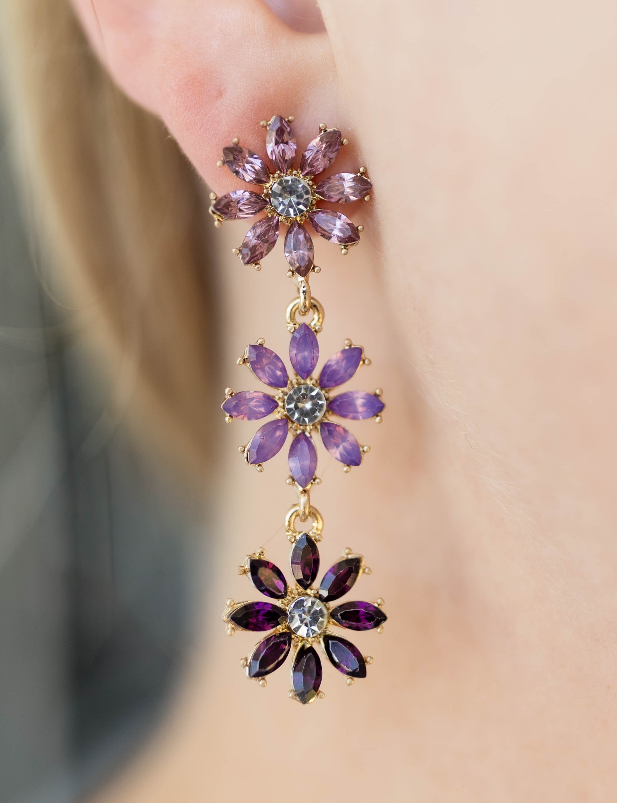 Rory Flower Dangle Earrings -  7 Styles