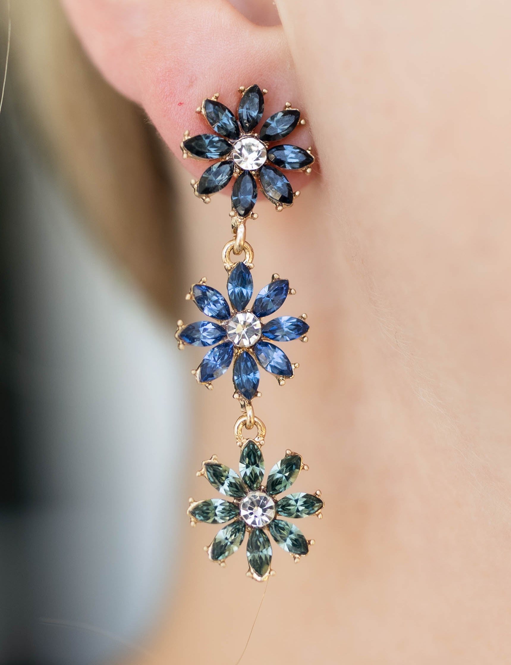 Rory Flower Dangle Earrings -  7 Styles