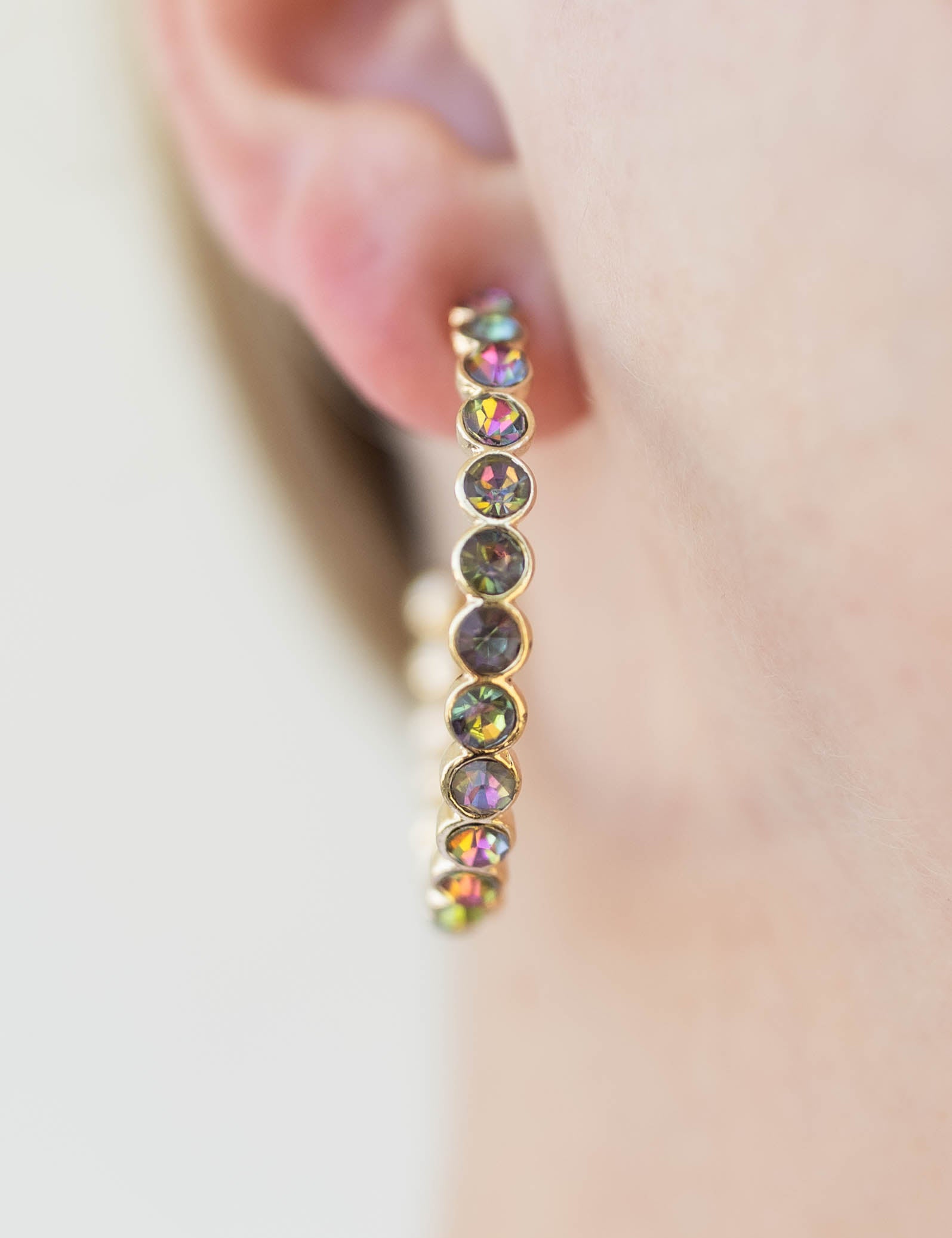 Bonnie Crystal Hoop Earrings