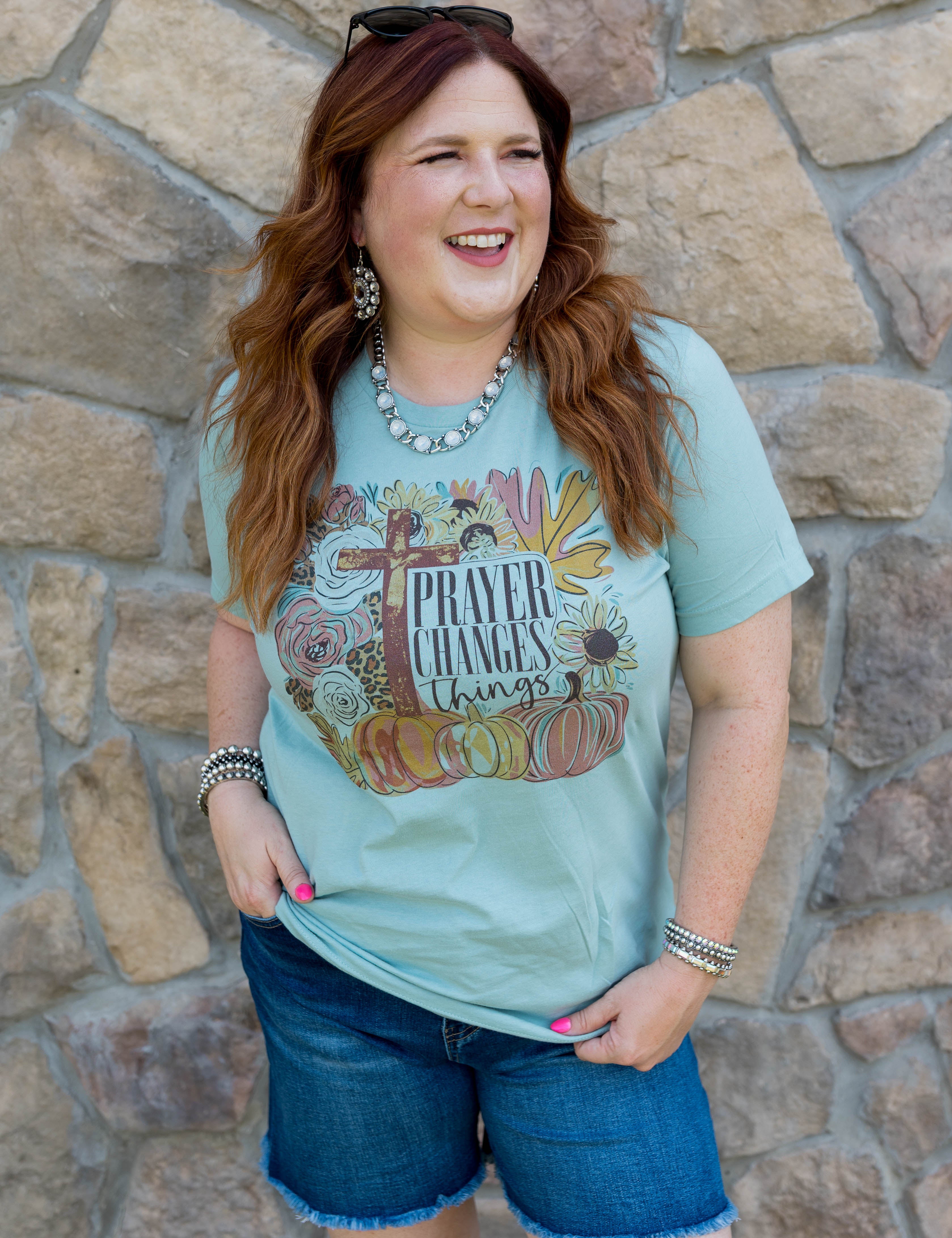 Prayer Changes Things Softprint Tee