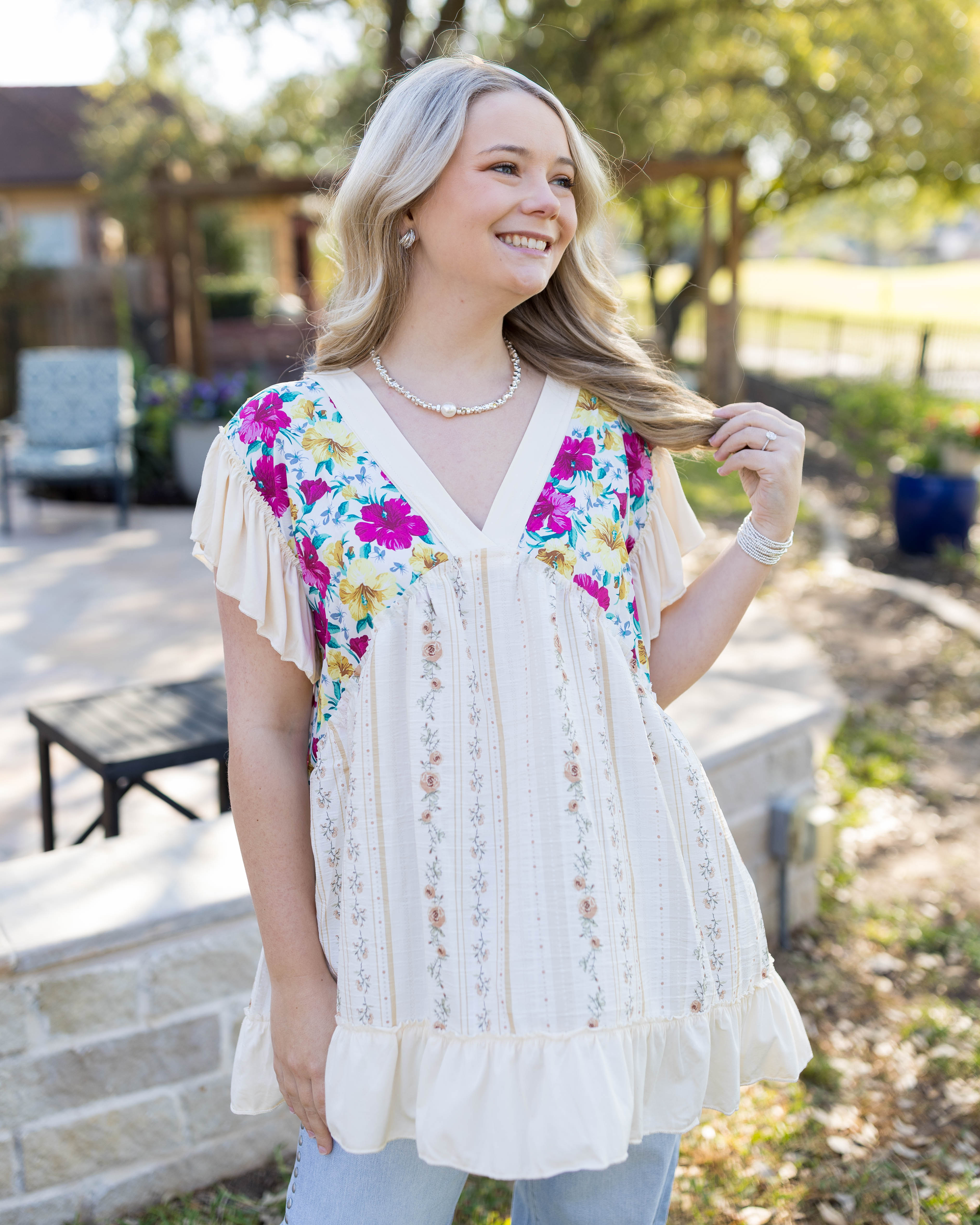 Delicate Glow Top - Cream