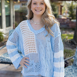 Out Of Office Energy Sweater - Sky Blue