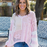 Out Of Office Energy Sweater - Soft Pink