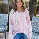 Out Of Office Energy Sweater - Soft Pink