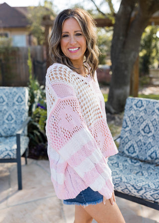 Out Of Office Energy Sweater - Soft Pink