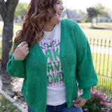 More Than Fun Cardigan - Green