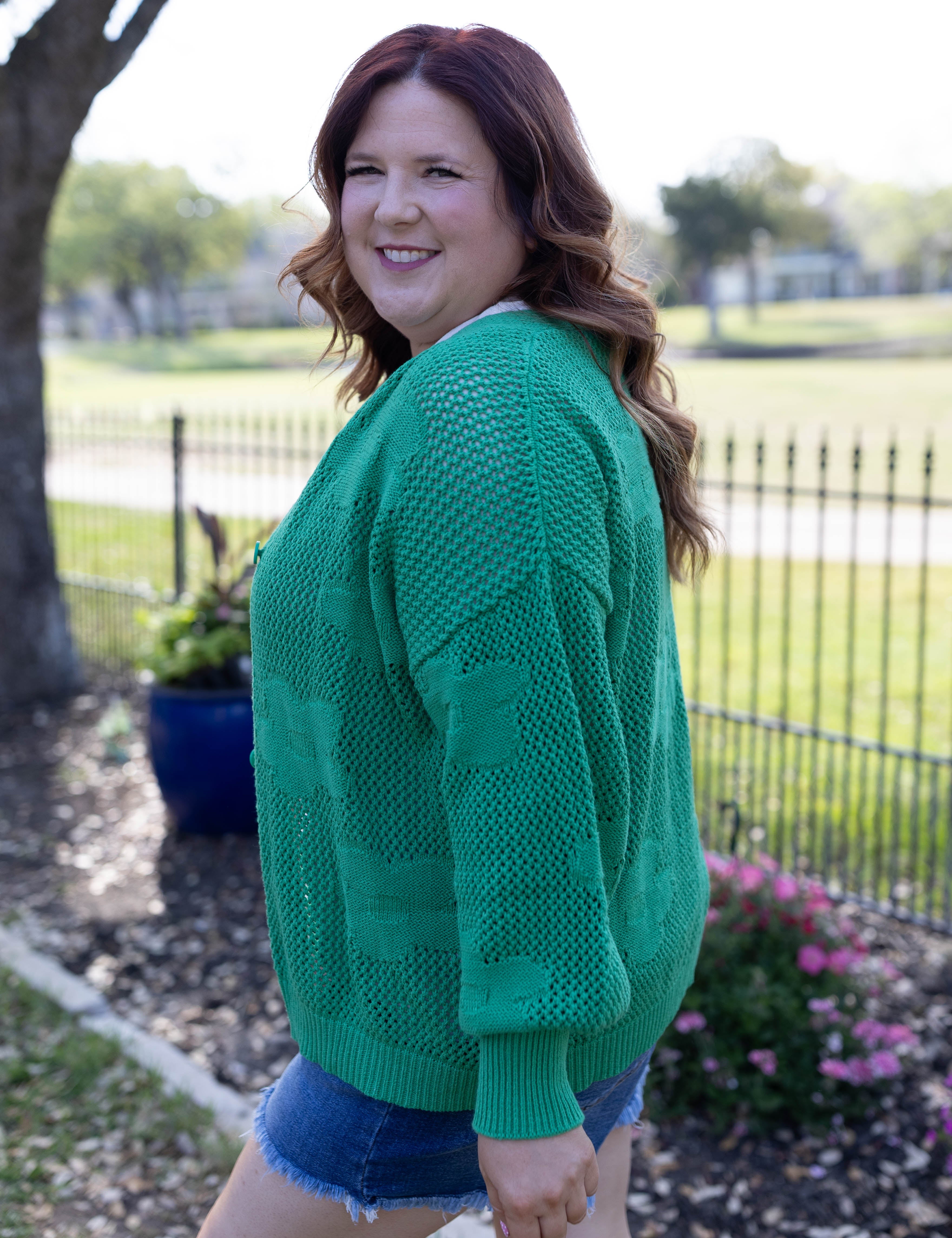 More Than Fun Cardigan - Green