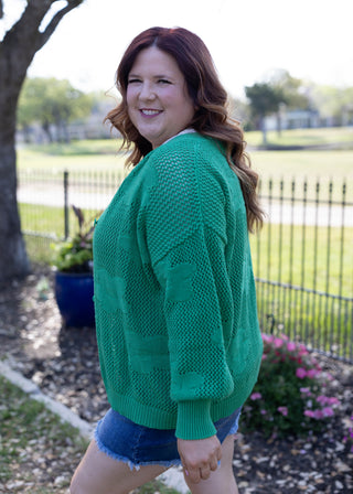 More Than Fun Cardigan - Green