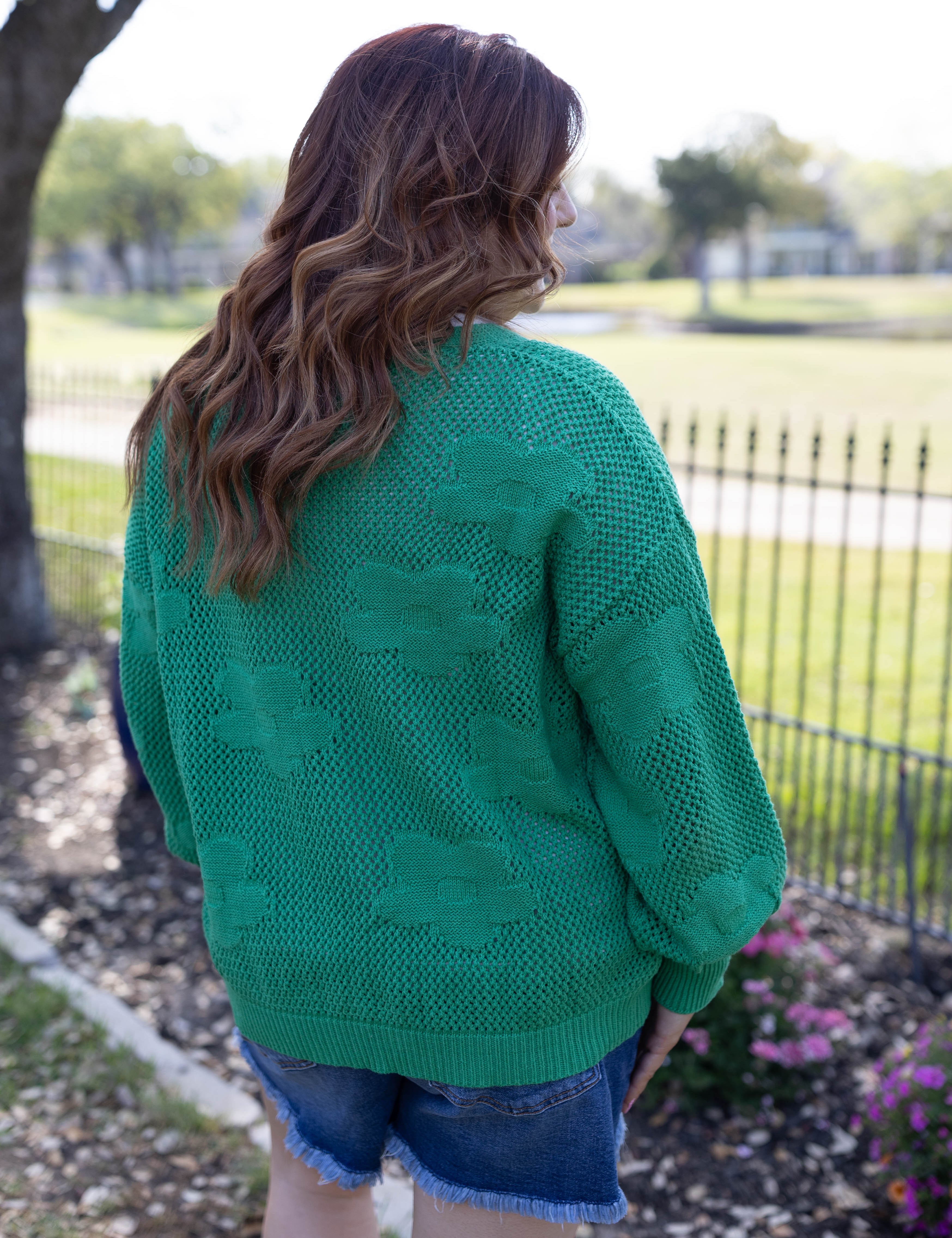 More Than Fun Cardigan - Green