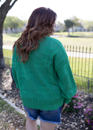 More Than Fun Cardigan - Green