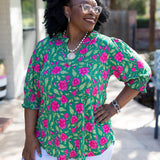Dear Scarlett Your Side Of Town Lizzy Smocked Top