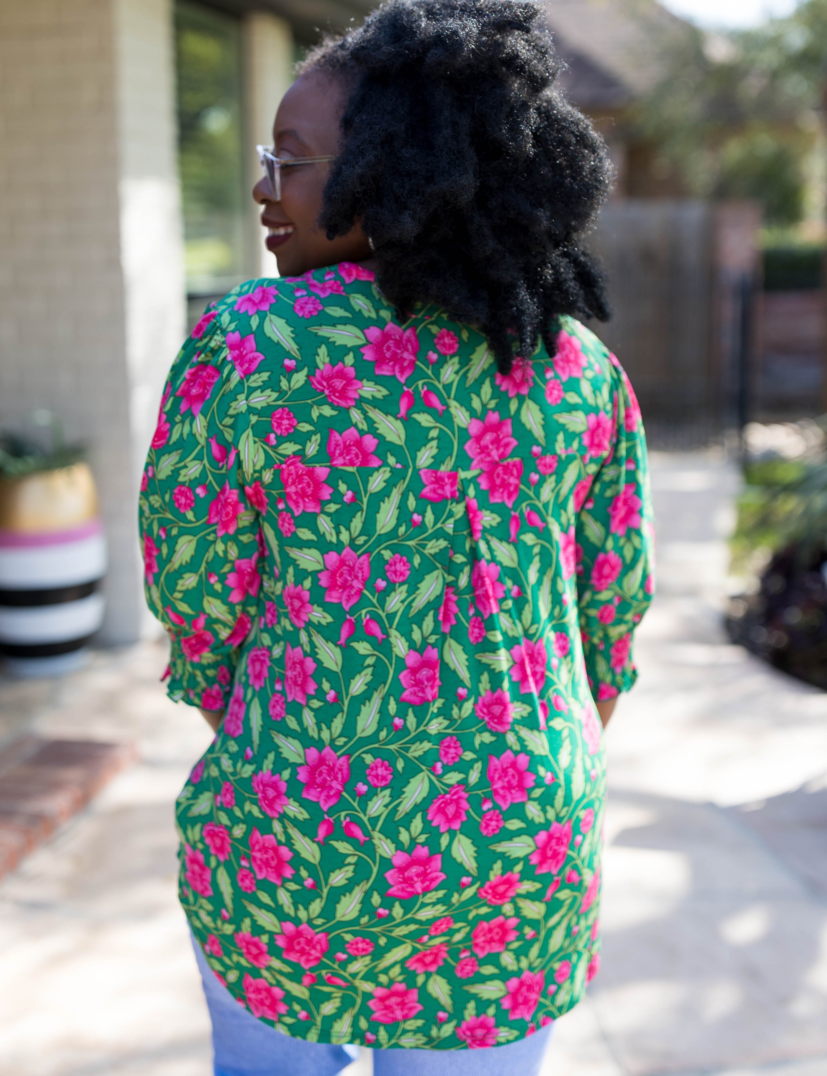 Dear Scarlett Your Side Of Town Lizzy Smocked Top