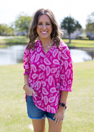 Dear Scarlett Running Like The River Lizzy Smocked Top