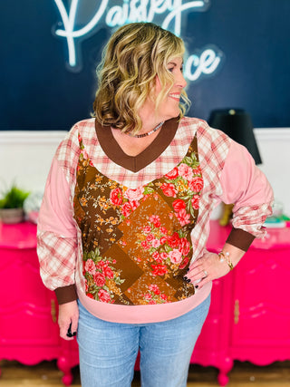 Mixed Media Sweatshirt