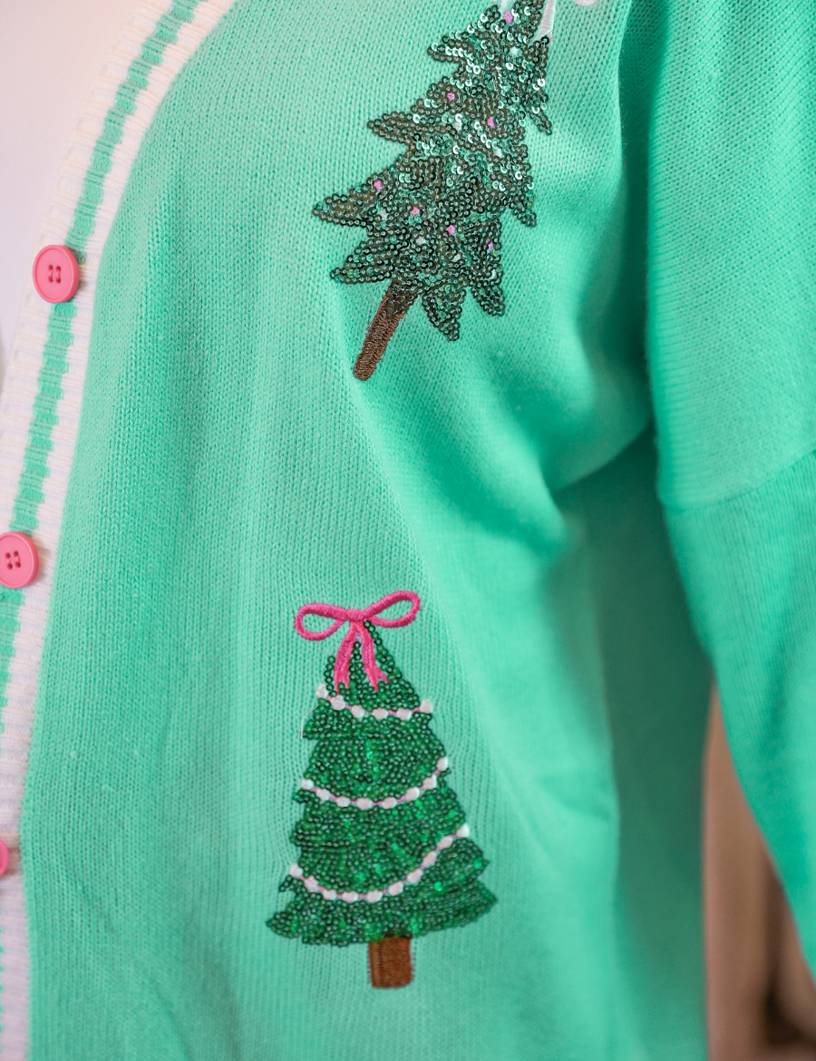 Spruce Trees Relaxed Cardigan